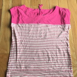 Pink and cream LOFT top